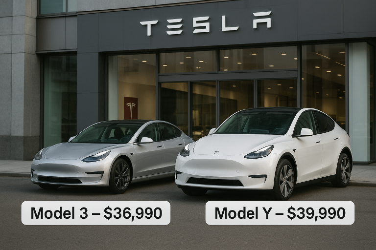 Tesla launches cheaper Model 3 and Model Y to revive demand, shares slide 4%