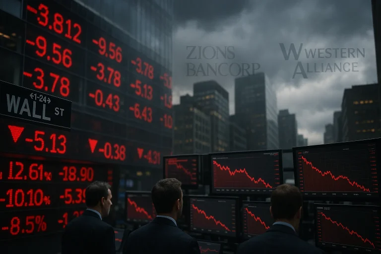 What did Zions Bancorp & Western Alliance do, and why is Wall Street so volatile?