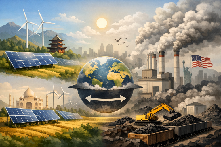 Global power emissions flat in 2025 as China, India cut coal pollution